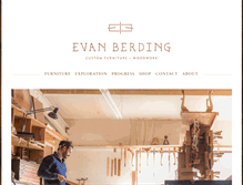 Tablet Screenshot of evanberding.com